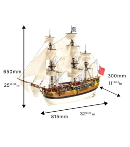 Navomodel Nava HMS Endeavour, scara 1:65 - Artesania Latina - Img 15