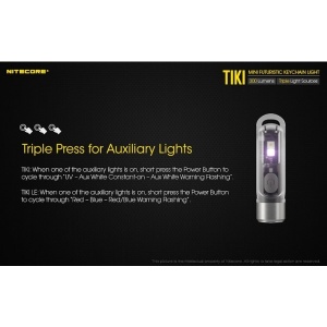 Nitecore TIKI LE - Lanterna Breloc Semnal Rosu-Albastru - Img 12