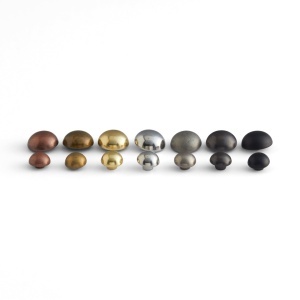 Nituri cu cap semisferic 7 mm si 10 mm, finisaj alama sau negru mat, set 100 buc - Tandy Leather - imagine 6