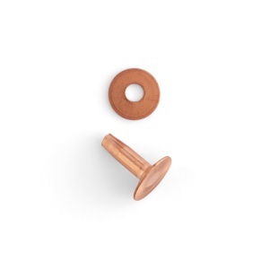 Nituri cu saiba din alama nr. 12, tija 25 mm, set 75 buc - Tandy Leather 11282-21 - imagine 7