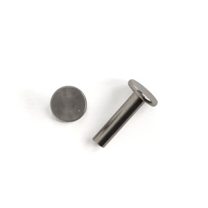 Nituri tubulare negru lucios sau inox, set 100 buc - Tandy Leather - imagine 5