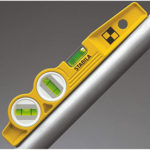 Nivela cu 3 bule si magneti, 81 SV REM W45 de 25 cm, Stabila - Img 5