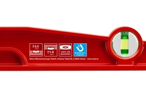 Nivela din aluminiu forjat, antisoc, magnetica, 2 bule, 60 cm, 0,5 mm/m SOLA MM 60 - imagine 6