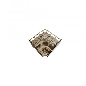 Organizator scule de pielarie din placaj de cedru – 57 compartimente (25 x 25 cm)