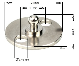 Parte inferioara din INOX pentru sisteme de fixare LOXX - Img 2