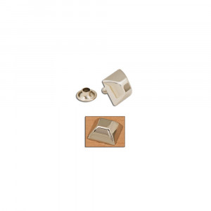 Picioruse metalice cu nit pentru genti Tandy Leather SUA, finisaj nichelat