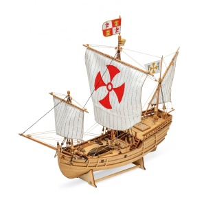 Pinta - Caravela lui Columb 1492, Navomodel Amati, Scara 1:65 Lungime 45cm - Img 2