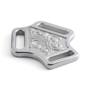Placa centrala Al Stohlman Brand din inox lustruit, pentru sa - Tandy Leather 35204-00