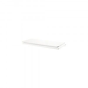 Polite metalice raft Dolle Steelboards 800x300 mm, albe, 2 bucati