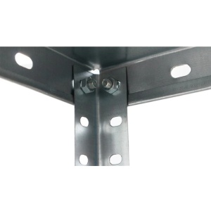 Raft metalic depozitare 148 x 75 x 30 cm, galvanizat, 4 polite, 40 kg/polita - Img 2