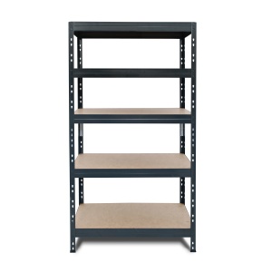 Raft metalic depozitare 180 x 90 x 40 cm, antracit,5 polite, 175 kg/polita - Img 2