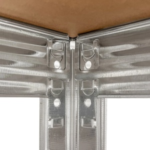Raft metalic depozitare, 180 x 90 x 40 cm, galvanizat, 5 polite, 175 kg/polita - Img 3