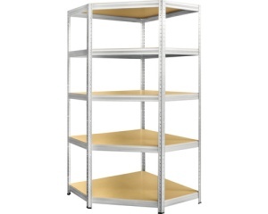 Raft metalic depozitare Kovona Futur Corner 90 x 45 x 180 cm, 5 polite, 250 kg