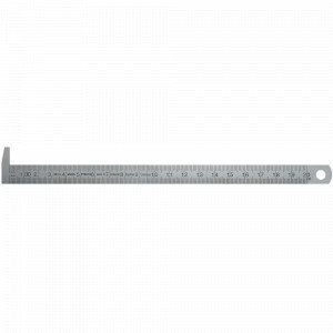 Rigla inox flexibila cu cioc la 90 grade 200-300-500 mm