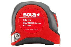 Ruleta 8 m, latime 25 mm, clasa 1, mm / inch SOLA PRO-TM 8 ME - imagine 5