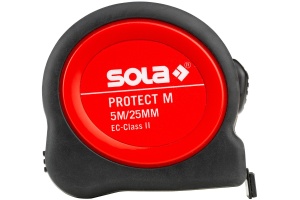 Ruleta cap magnetic 5 m, latime 25 mm, clasa 2 SOLA PROTECT M PE 525 5 m - imagine 5
