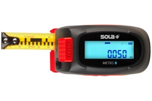 Ruleta digitala 5 m cu telemetru laser 20 m, Bluetooth SOLA METEC - imagine 4