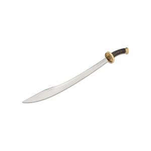 Sabie chinezeasca Cold Steel Willow Leaf Sword CS-88BBB, lama din otel carbon 1055, maner infasurat cu snur, teaca din piele - Img 2