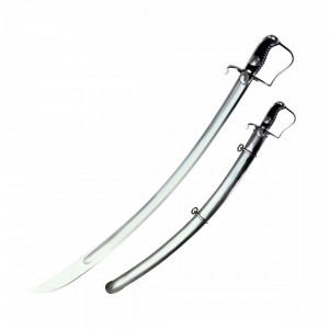 Sabie Cold Steel 1796 Light Cavalry Saber 1055 Carbon Steel (Leather Scabbard / Steel Scabbard) - Img 4