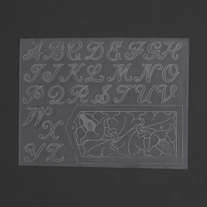 Sablon reutilizabil Craftaid, model alfabet de 25 mm (1 in) (1" Alphabet) pentru modelaj piele - Tandy Leather 72283-00 - Img 2