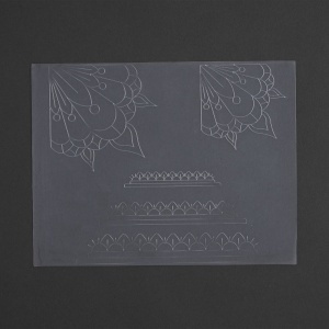 Sablon reutilizabil Craftaid, model Art Deco 3 (Art Deco 3) pentru modelaj piele - Tandy Leather 76649-00 - Img 2