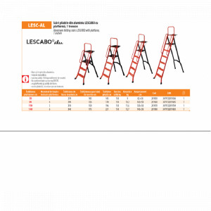 Scară aluminiu Lescabo 1x3 trepte - Img 2