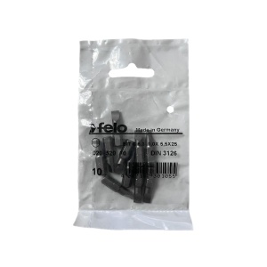 Set 10 biti Felo, seria Industrial profil Drept, C6.3, 5.5x1.0mm, 25mm - Img 1