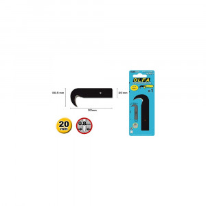 Set 3 lame cutter tip carlig OLFA HOB-1 Japonia, pentru linoleum si mocheta - Img 2