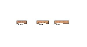 Set 4 dalti perforare pielarie, 3mm Tandy Leather - Img 7