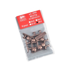 Set 5 babale duble cu baza pt navomodele, 8mm, Amati - Img 2