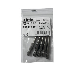 Set 5 biti Felo, seria Industrial profil Plus Minus, E6.3, Z1, 73mm - Img 1