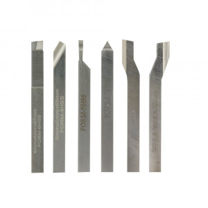 Set 6 cutite de strung 6 x 6 mm Proxxon 24524, otel cu cobalt, in cutie de lemn - Img 2