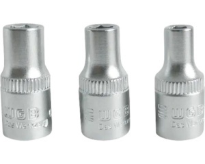 Set capete cheie tubulară WGB 4+5+6 mm 1/4", 3 piese