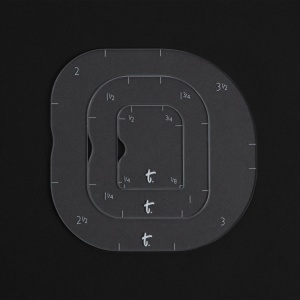 Set carduri acrilice pentru raze de colturi (0,3 – 8,9 cm) (Nesting Radius Cards) - Tandy Leather 3617-00