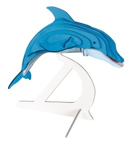 Set de constructie din lemn „Delfin”, debitat cu laser Pebaro - Img 3