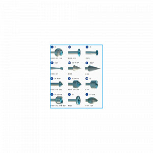 Set freze A/HH/K/24/NN/N/P/Q/RR/S/Y/Z "8235" SUPER Q, pentru bijutieri, Niqua - Img 2