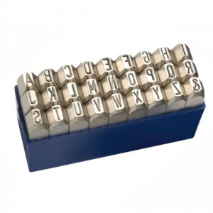 Set poansoane litere mari A-Z Gravurem Nr.1 Extra Extra| DIN CK 45 | Made in Germany