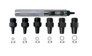 Set preducele mini rotunde pentru pielarie, Leder Haus