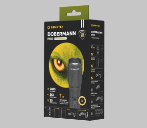 Set tactic Armytek Dobermann Pro Extended Set Warm cu acumulator, incarcator, suport magnetic si filtre - Img 3