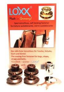 Seturi de incuietoare cap mic LOXX pentru genti de piele, diverse finisaje - Img 4