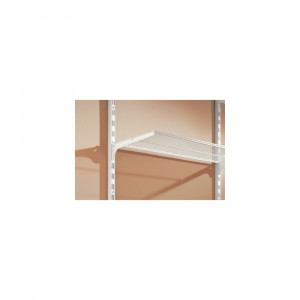 Sina simpla de perete Dolle Single Slot 1495mm, alba, pentru rafturi modulare - Img 2