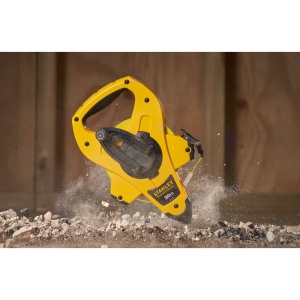 Stanley 2-34-772, ruleta deschisa cu banda din fibra de sticla 30m, PowerWinder, carlig tru-zero, mulinare rapida, 30m x 12.7mm - Img 9
