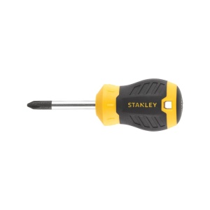 Stanley STHT16157-0, surubelnita Stubby scurta Cushion Grip cu varful cruce PH2 si lungimea tijei de 45mm, PH2x45