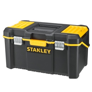 Stanley STST83397-1, essential, cutie pentru scule cu trei niveluri de depozitare, inchizatoare metalice, 24 litri, 49 x 28,5 x 25,5cm - Img 2