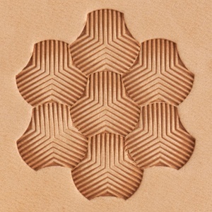 Stanta de embosare din alama, model tri-weave (Triweave) - Tandy Leather 8900-05 - Img 2