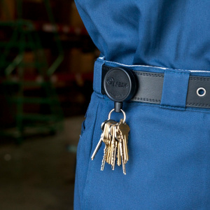 Suport de chei pivotabil cu snur din nylon de 90 cm, Key-Bak - Img 2