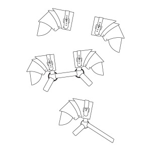 Tipar hartie epoleti si ham (Shoulder Pauldron & Harness) - Tandy Leather 56443-00