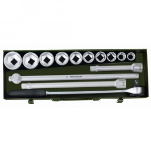 Trusa chei tubulare 3/4" pentru camioane, Proxxon 23300, 14 piese - Img 2