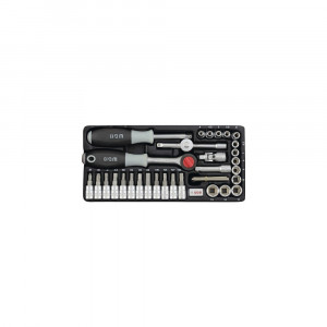 Trusă chei tubulare WGB 1/4", 36 piese