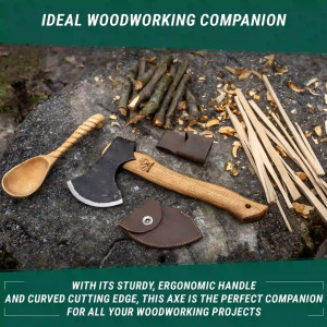AX3 Topor de despicat / universal Woodcraft Bushcraft, BeaverCraft - Img 5